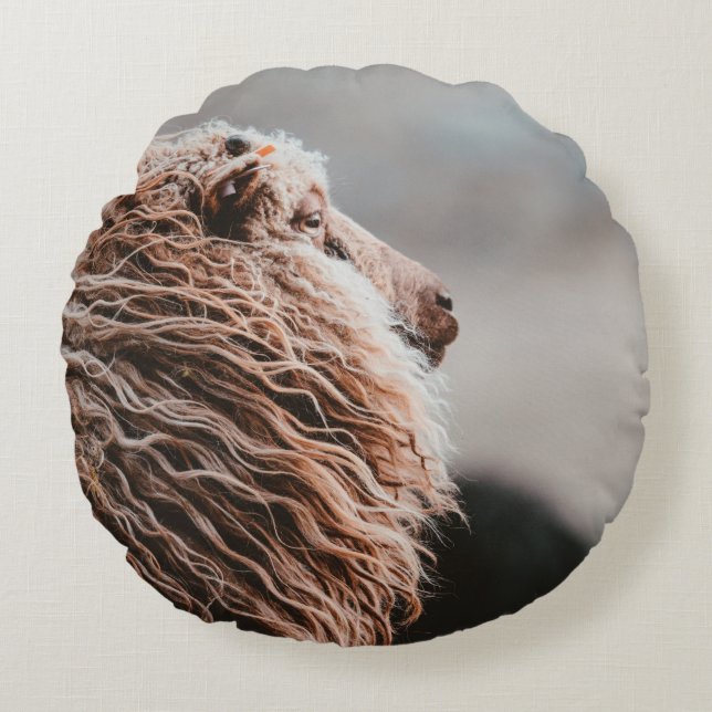 SHEEP ROUND PILLOW (Front)