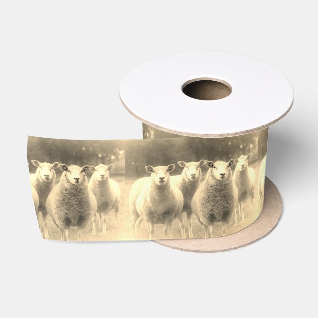 Sheep Satin Ribbon (Spool)