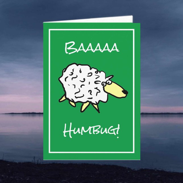 Sheep Says Baaaa Humbug - Christmas Card (Creator Uploaded)