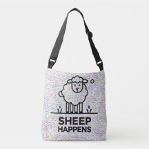 SHEEP S'EST PRODUIT Funny Crossbody Sac fourre-tou