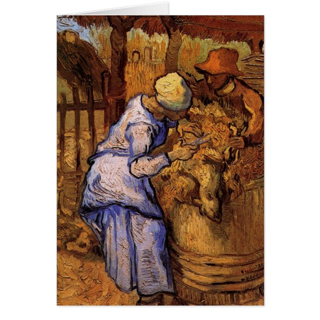 Sheep Shearers (after Millet) by Vincent van Gogh (Front)