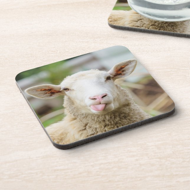 Sheep show tongue coaster (Left Side)