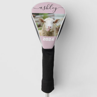 Sheep show tongue golf head cover