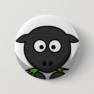 Sheep Skin 2 Inch Round Button