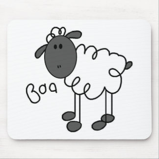 Sheep Stick Figure Mousepad