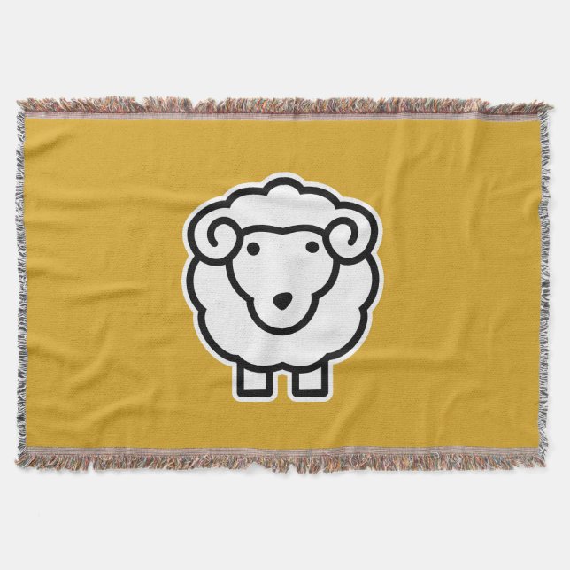 Sheep Throw Blanket (Front)