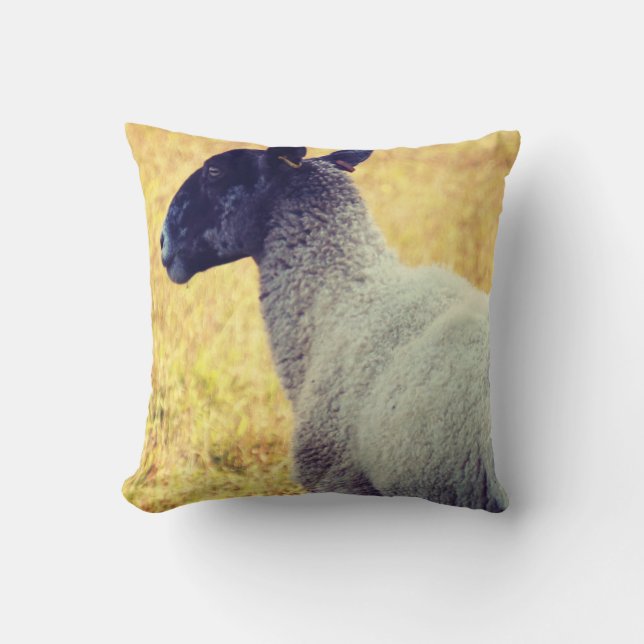 Sheep Throw Pillow (Front)