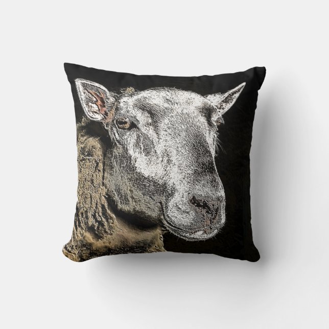 SHEEP THROW PILLOW (Front)