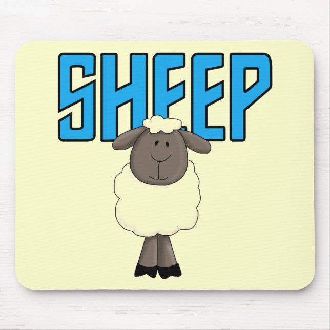 Sheep Tshirts and Gifts Mouse Pad (Front)