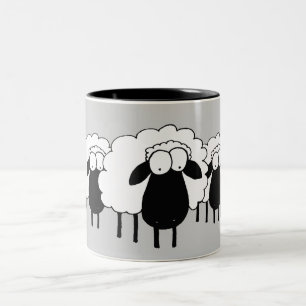 Sheep Two-Tone Coffee Mug