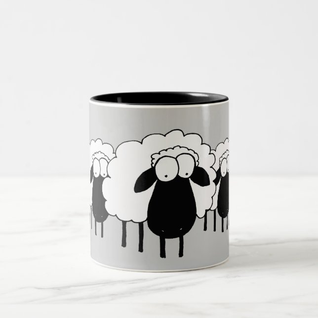 Sheep Two-Tone Coffee Mug (Center)