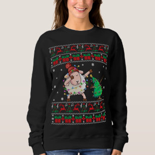 Sheep Ugly Christmas Sweater Dabbing Sheep Xmas El