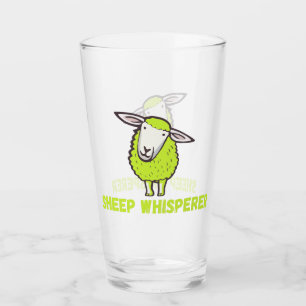Sheep Whisperer Cute Funny Sheep Glass