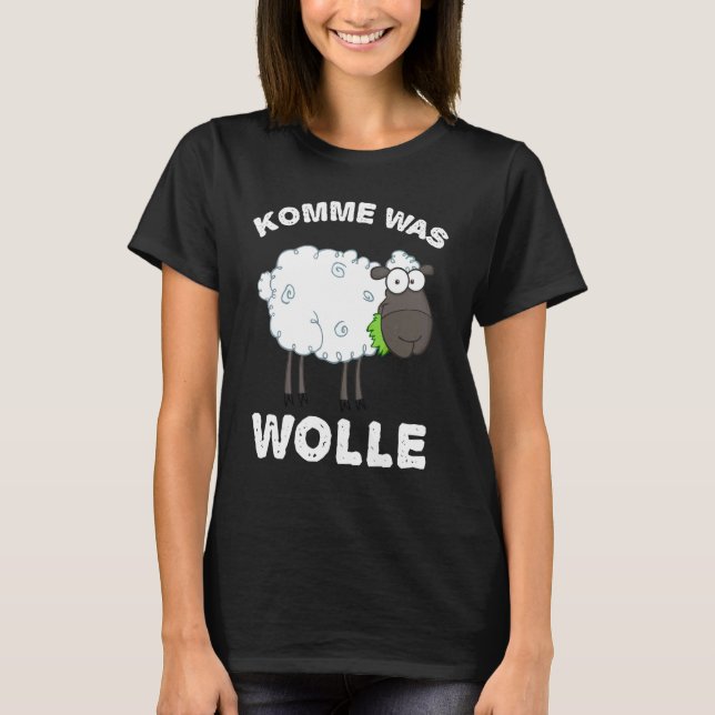 Sheep Wool For Shepherds And Farmers T-Shirt (Front)