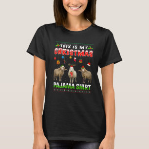 Sheep Xmas Animals Squad This Is My Christmas Paja T-Shirt