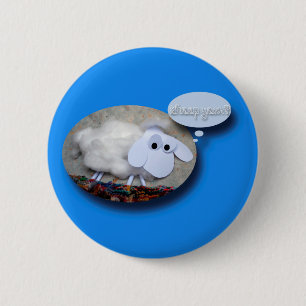 Sheep Year? Chinese New Year 2015 2 Inch Round Button