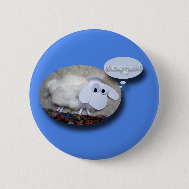 Sheep Year? Chinese New Year 2015 2 Inch Round Button (Front)