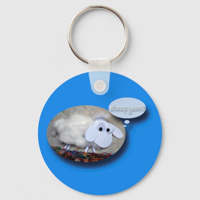 Sheep Year? Chinese New Year 2015 Keychain (Front)