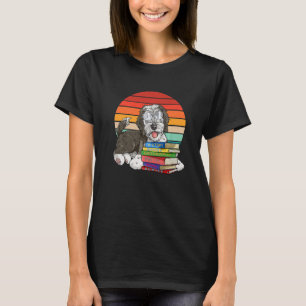 Sheepadoodle Back To School Bookworm Dog T-Shirt