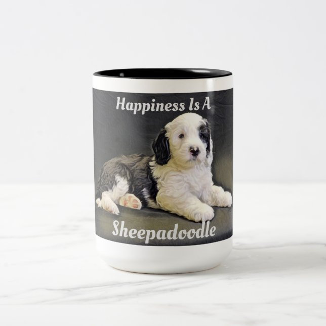 Sheepadoodle Coffee Mug (Center)