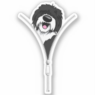 Sheepadoodle Dog Zipper Funny Puppy Dog Owner