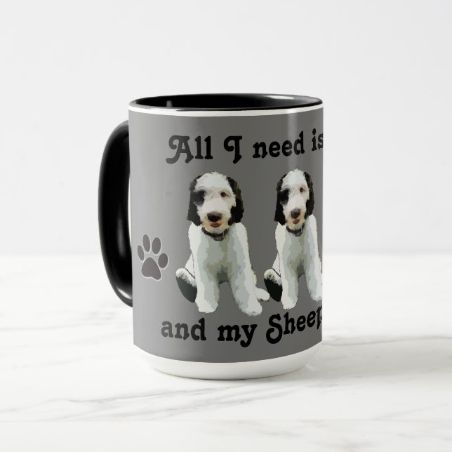 Sheepadoodle Mug (Front Left)