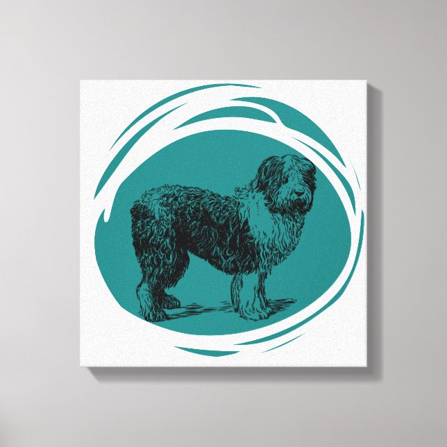 Sheepdog Canvas Print (Front)