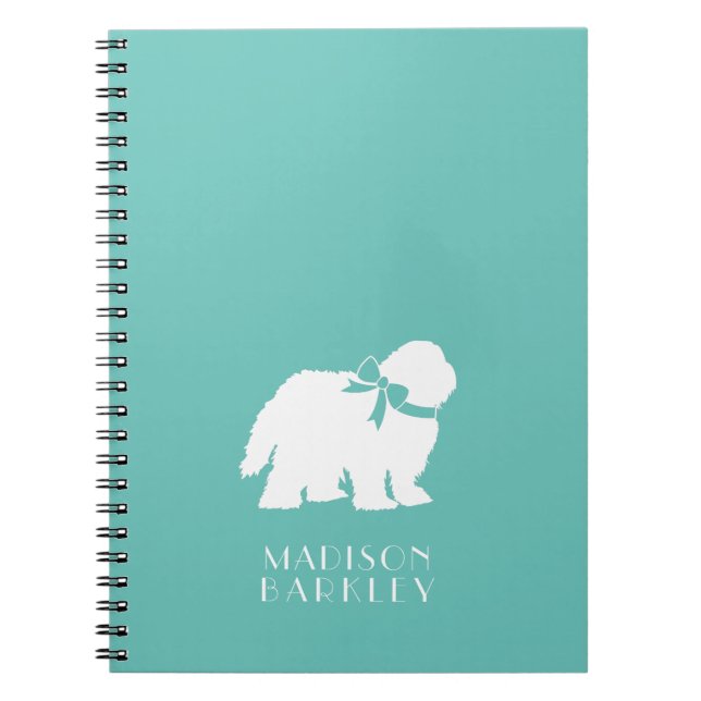 Sheepdog Puppy Old English Sheep Dog Notebook (Front)