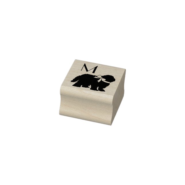 Sheepdog Puppy Old English Sheep Dog Rubber Stamp (Stamp)