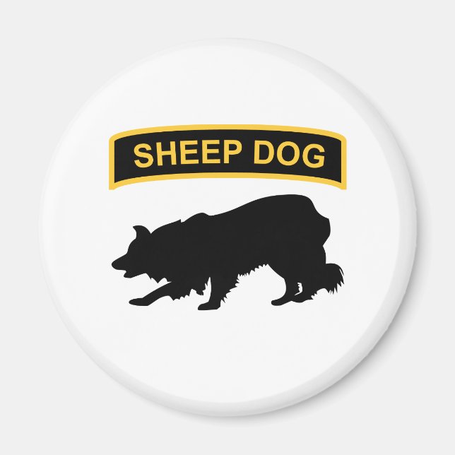 Sheepdog Tab Magnet (Front)