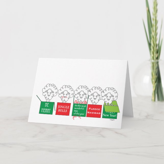 Sheepish Holiday Card (Front)