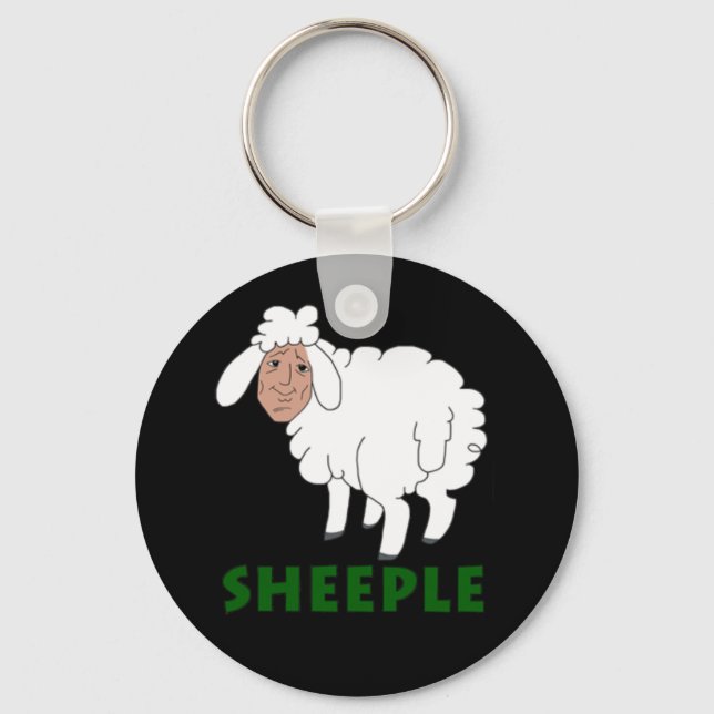 Sheeple Key Chain (Front)