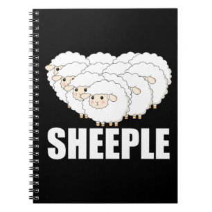 Sheeple Question Nothing Remain Terrified - Sheep Notebook