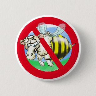 Sheeplebee forbidden 2 inch round button