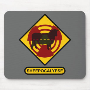 Sheepocalypse Sign 1 Mouse Pad