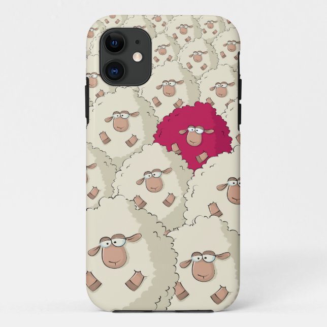Sheeps Pattern Case-Mate iPhone Case (Back)