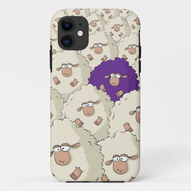 Sheeps Pattern Case-Mate iPhone Case (Back)
