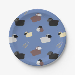 Sheeps & Shears Paper Plate