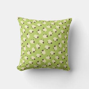 Sheeps Throw Pillow