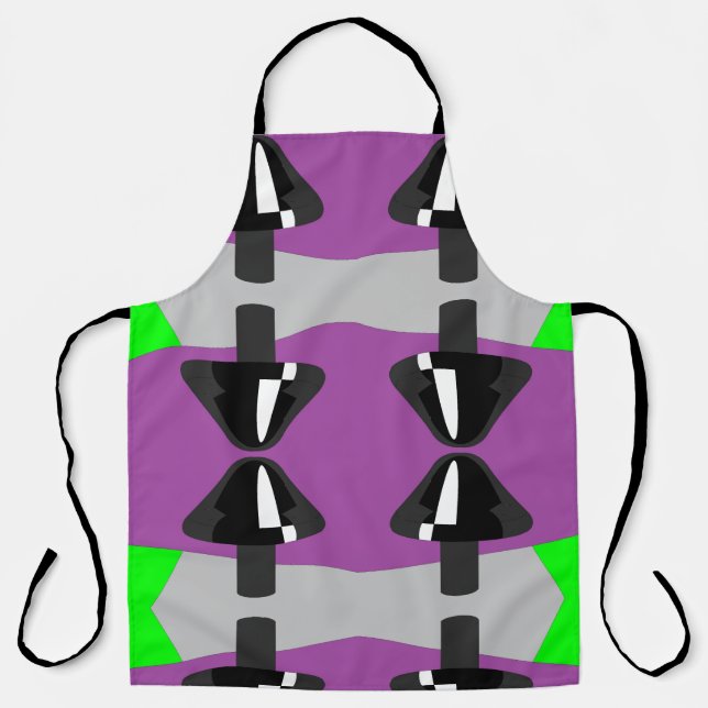 Sheer All Over Print Apron (Front)