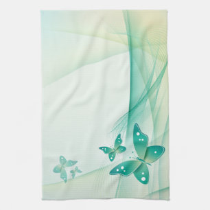 Sheer Green Butterfly Veil American MoJo Kit Kitchen Towel