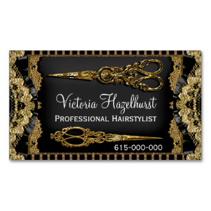 Sheer Hazelhurst Double Scissor Magnetic Magnetic Business Card