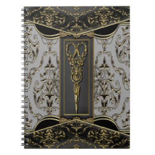 Sheer Hazlehurst Antiqued Scissors Posh Notebook