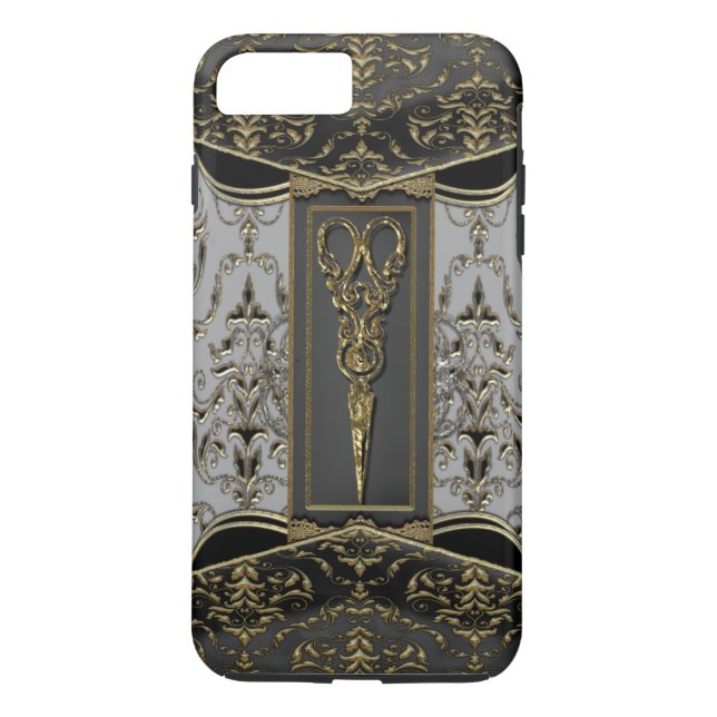 Sheer Hazlehurst Antiqued Scissors VII Case-Mate iPhone Case (Back)