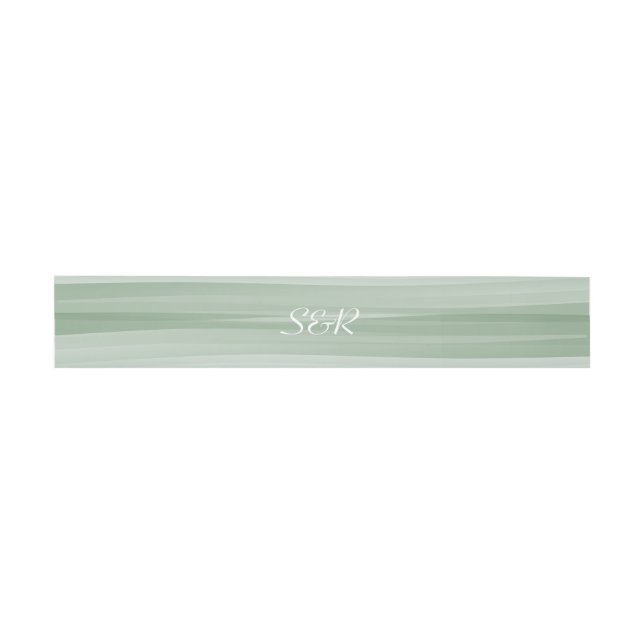 Sheer Myst Belly Band Invitation Belly Band (Flat)