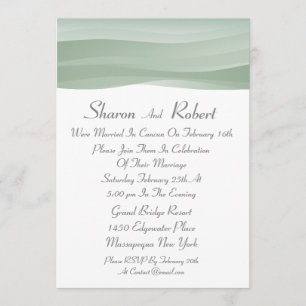Sheer Myst Post Wedding Invitations