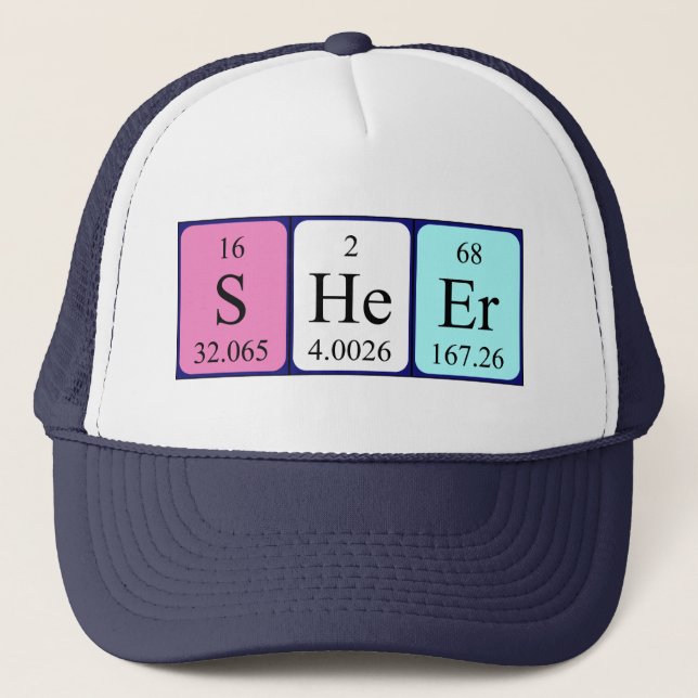 Sheer periodic table name hat (Front)