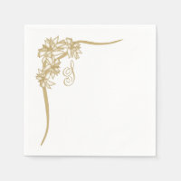 Sheer Poinsettia Lace Monogramed
