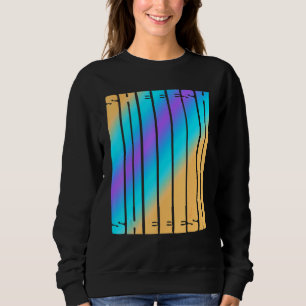 Sheesh Teenager Exclamation Vaporwave 80s Sweatshirt