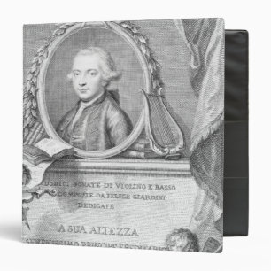 Sheet Cover with a portrait of Felice Giardini Binder